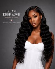 Maison De Slay Loose Deep Wave HD Lace Wig